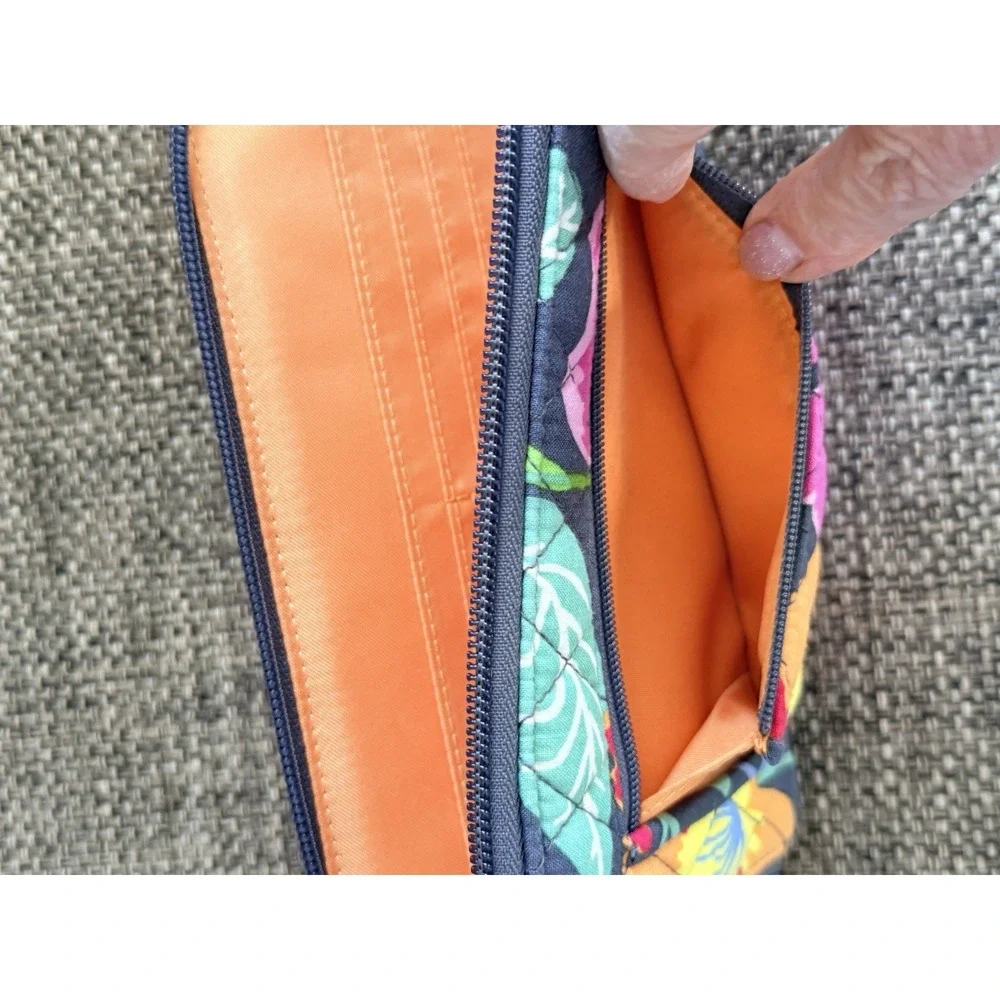Vera Bradley Wallet Jazzy Blooms Double‎ Zip
